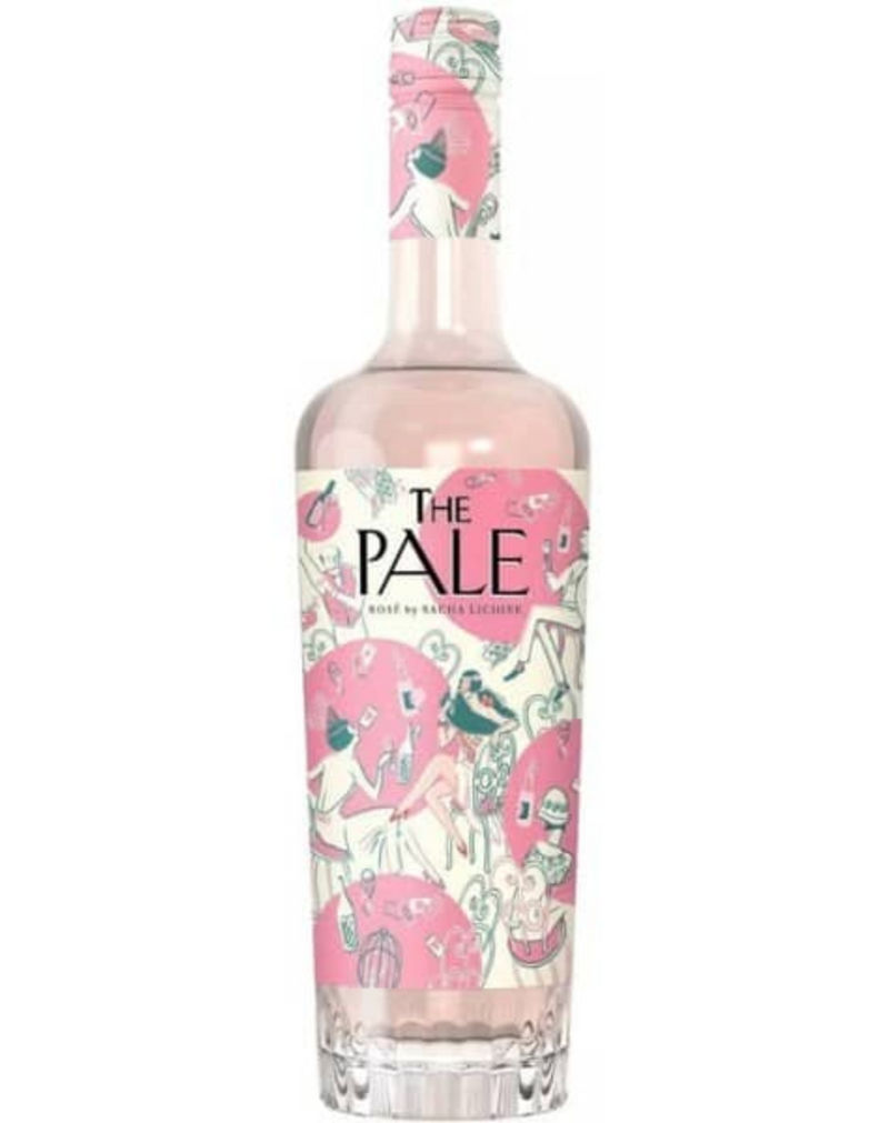 The pale rose wine