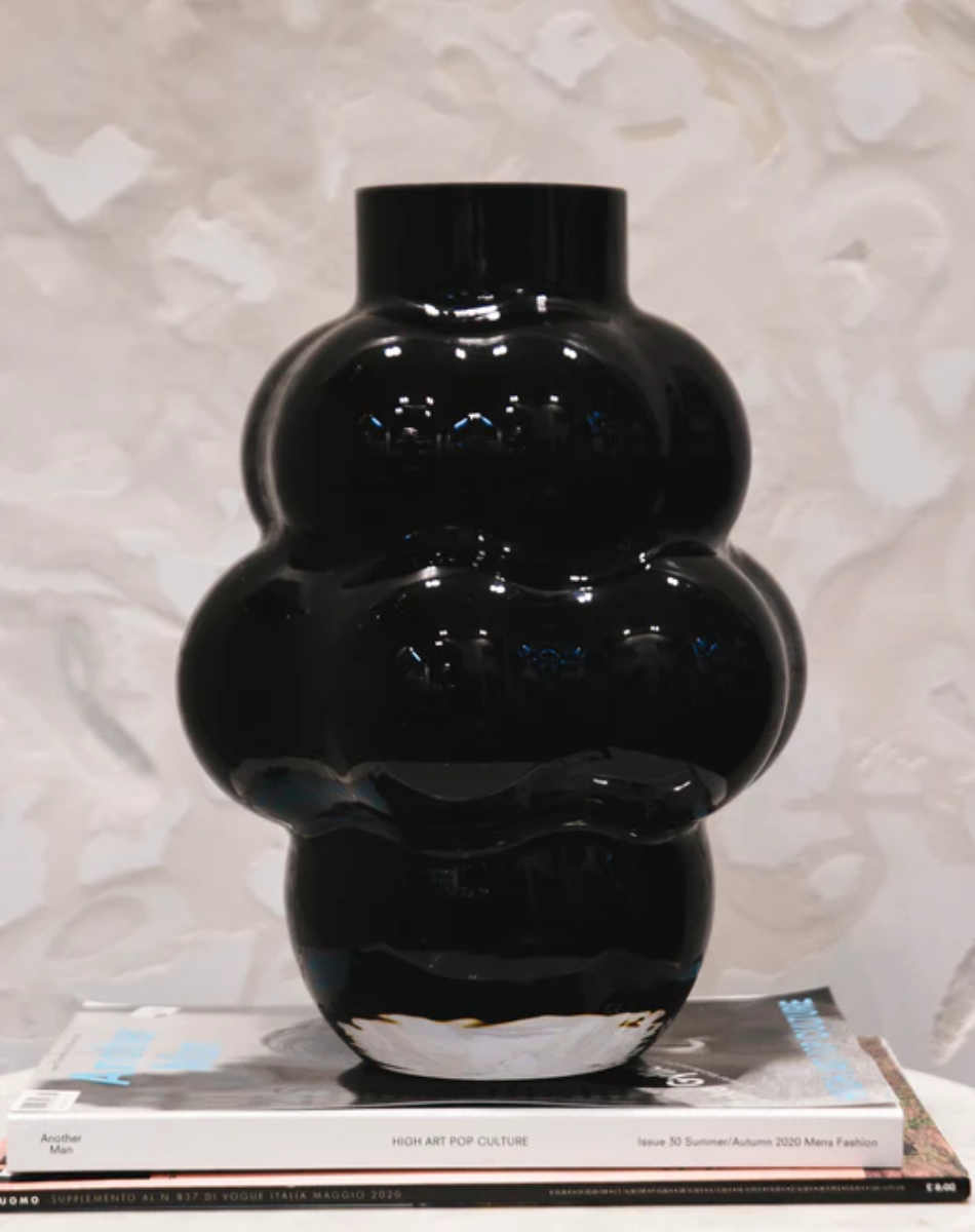 Louise Roe Balloon Black Vase