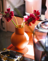 Hand Made Vase with Gerberas