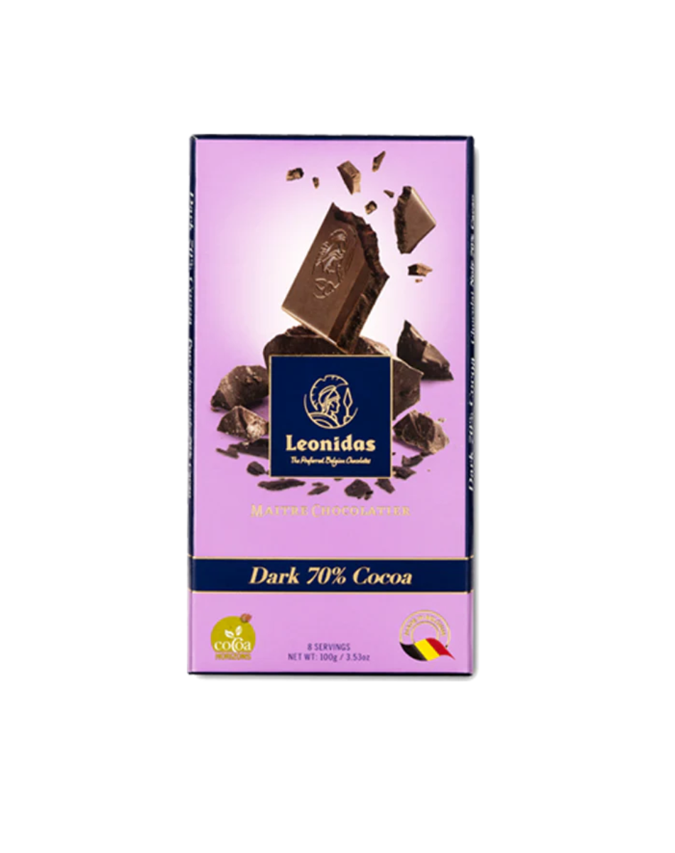 Leonidas dark chocolate bar