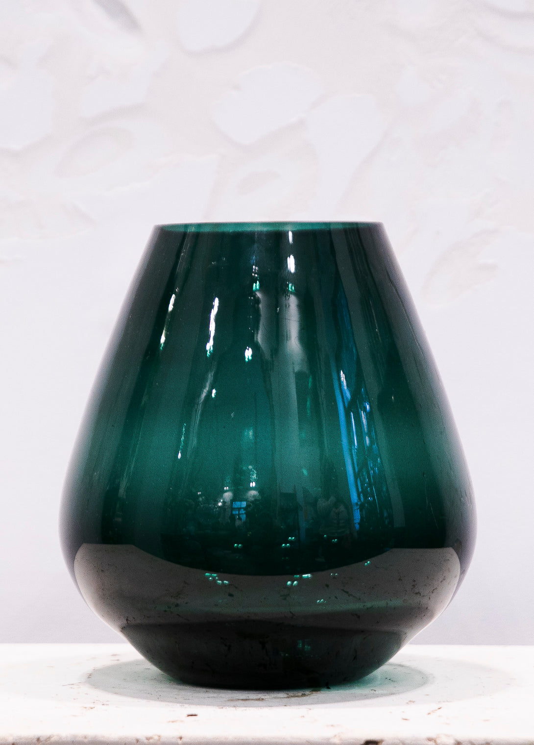 Deep green vase